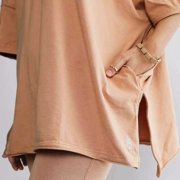 Free People Tan Short Sleeve Tee - Picture 5 of 8